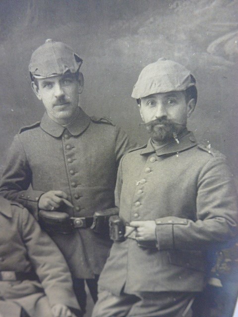 Photo, Soldiers with Pickelhaube without spike