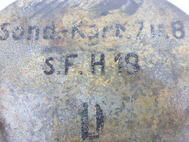 German 1943 booster charge Container, 15cm Schwere Feldhaubitze 18 Feld - Image 3