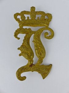 Bavarian helmet plate for a Raupenhelm