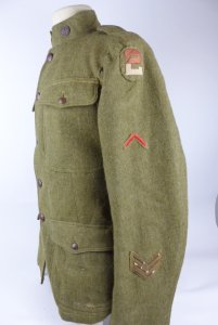US 2nd Army Signal Corps uniform , jas, broek & ID tags