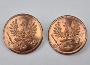 Sergeantknöpfen set Prussia