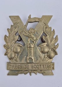 GB, Glengarry cap badge Tyneside Scottish