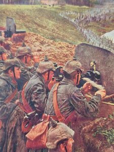 Postcard, MG at the front