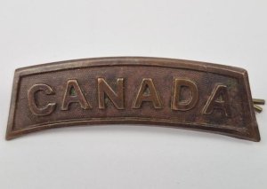 Can, Canada schouderstuk 1915