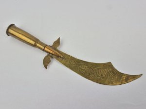Fr. Trench-Art kromzwaard met Lebel patroon