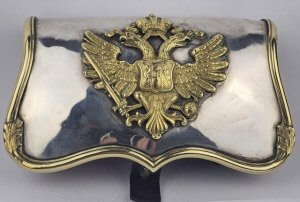 K.u.K. Officier Bereden Troepen Giberne tas, zilver
